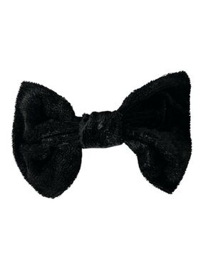 Vintage Black Velvet Bow Hair Clip Barrette from the 80’s/90’s